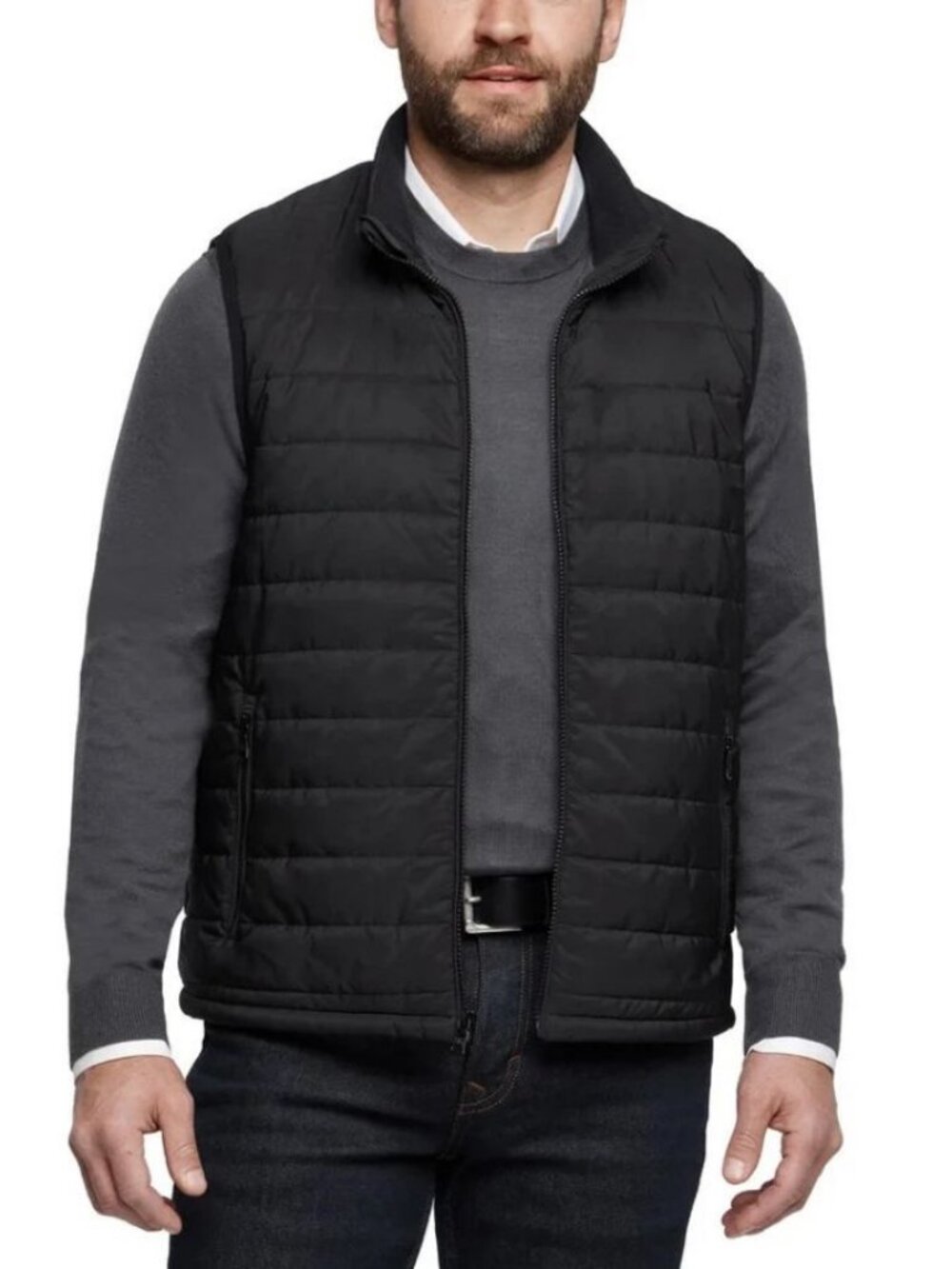 Banana Republic Quilted Puffer Vest Black Size M NWT
